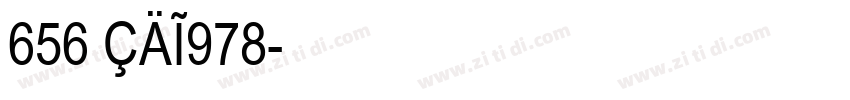 656 CAI978字体转换